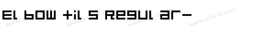 Elbow tils Regular字体转换